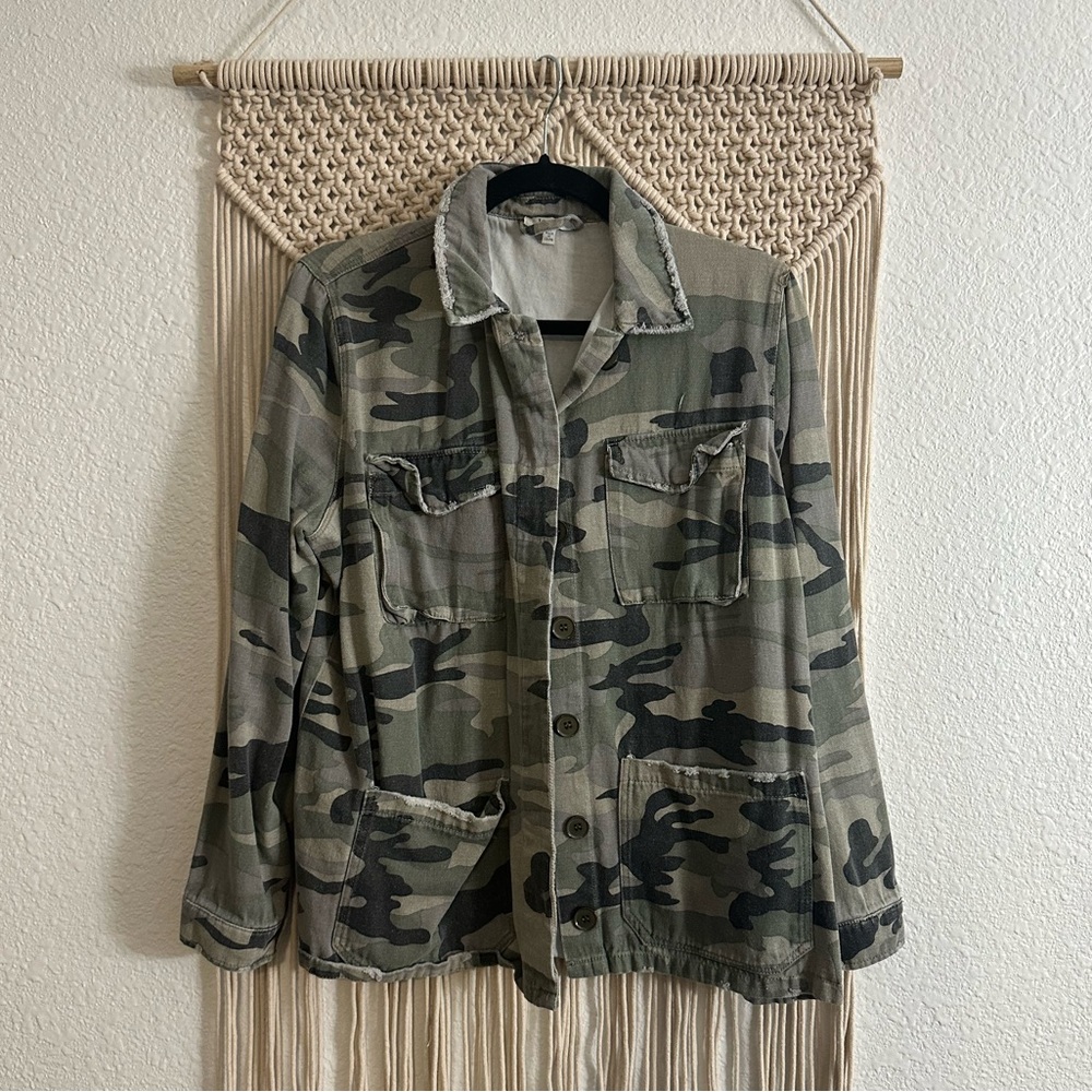 Camo Shirt Jacket